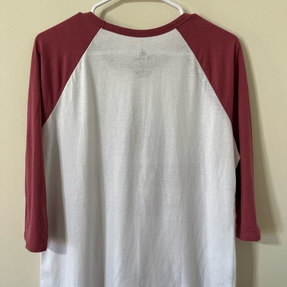 Disney Vacation Mode Mauve Pink White Raglan 3/4 Sleeve Baseball Tee Size Large - Picture 7 of 8